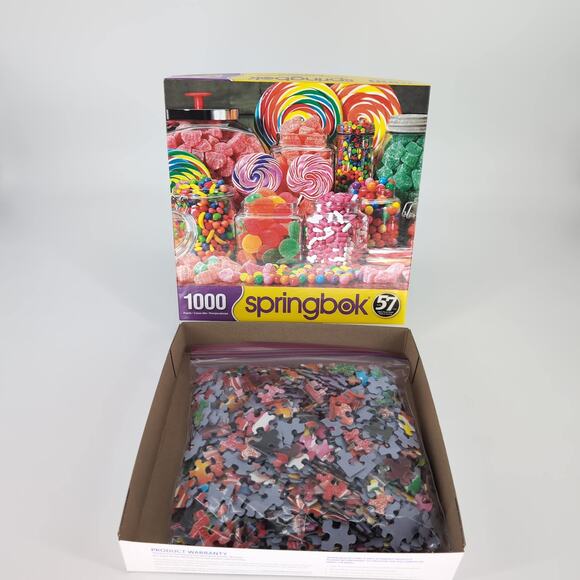 Springbok 1000 Piece Candy Galore Guy Call Photography Jigsaw Puzzle - GUC - Picture 11 of 11